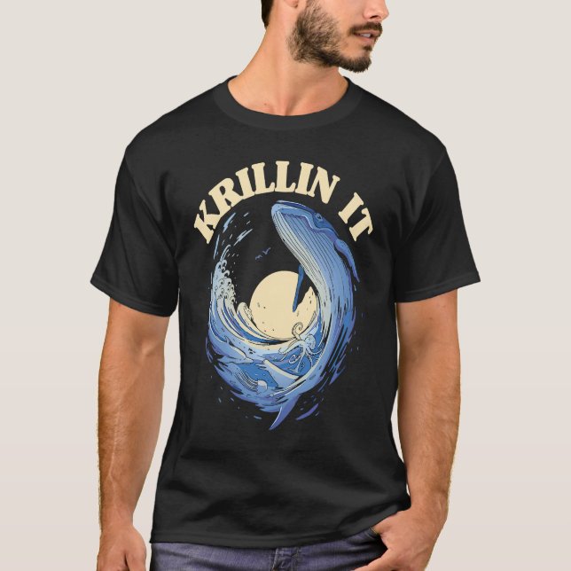 Camiseta Krillin It Whale Assistindo (Frente)