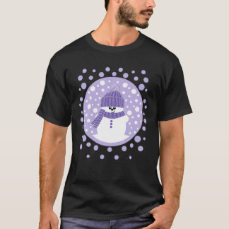 Camiseta Krimbles Diversão Dotty Snowman Com Lilac Wooly Ha