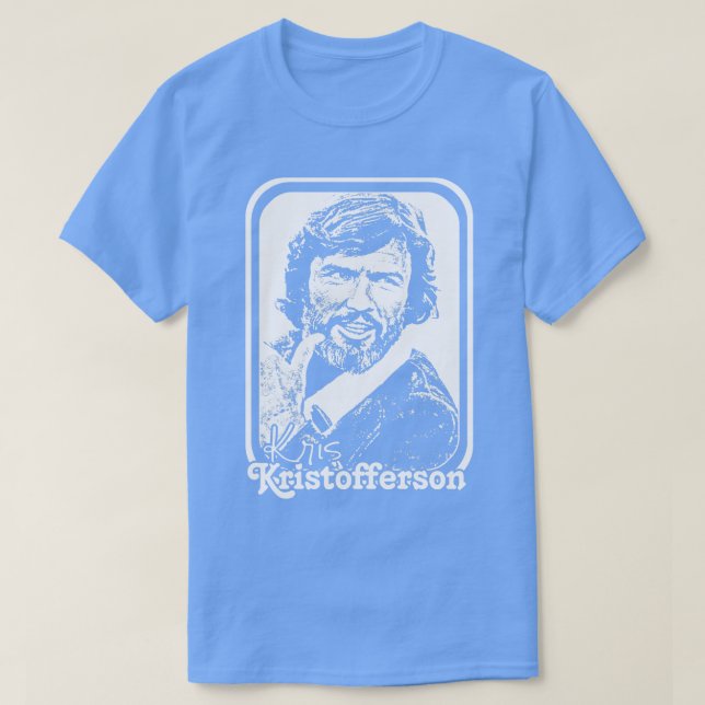 Camiseta Kris Kristofferson Estilo Retro Forneça (Frente do Design)