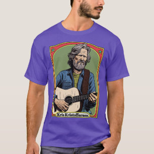 Camiseta Kris Kristofferson Estilo Retro Original Iluminado