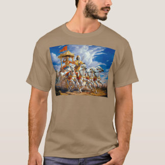 Camiseta Krishna e Arjuna durante a Guerra de Mahabharata