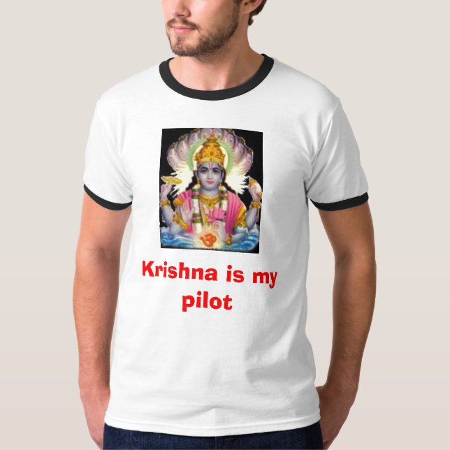 Camiseta Krishna é meu piloto (Frente)