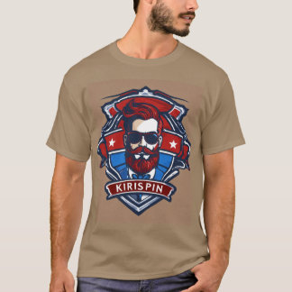 Camiseta Krispin - Logotipo e título do Compro Barber