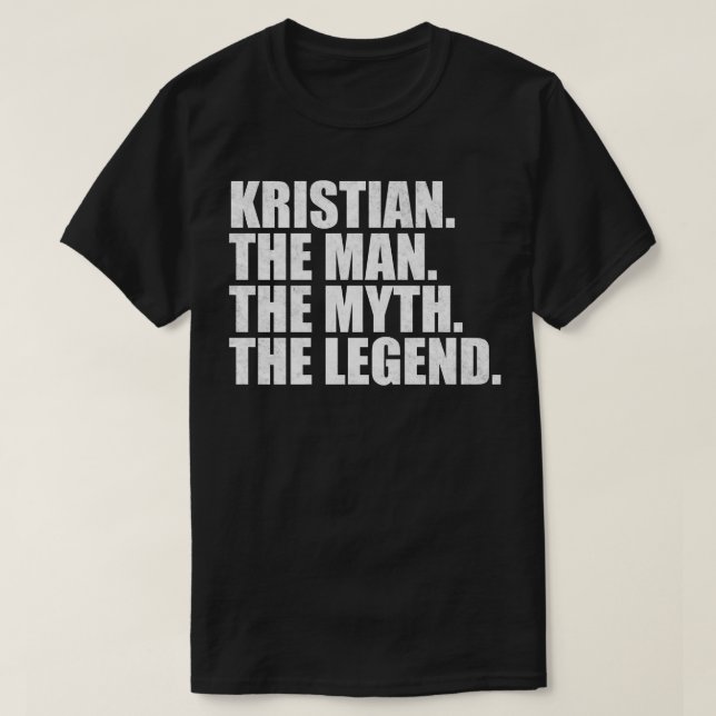 Camiseta Kristian Kristian Nome Kristian Nome próprio (Frente do Design)
