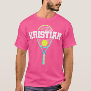 Camiseta Kristian Name Tênis Player Ball And Racket S