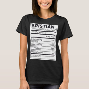 Camiseta Kristian Nutrition Information Problem Resolvendo