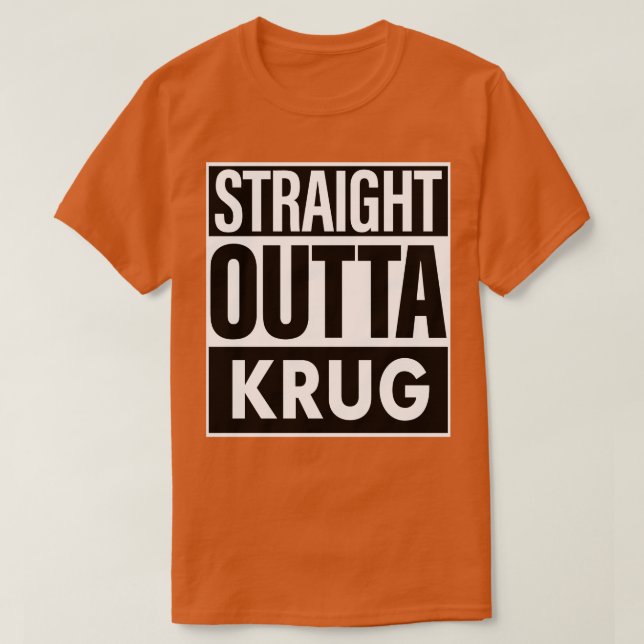 Camiseta Krug Name Hetero Outta Krug (Frente do Design)