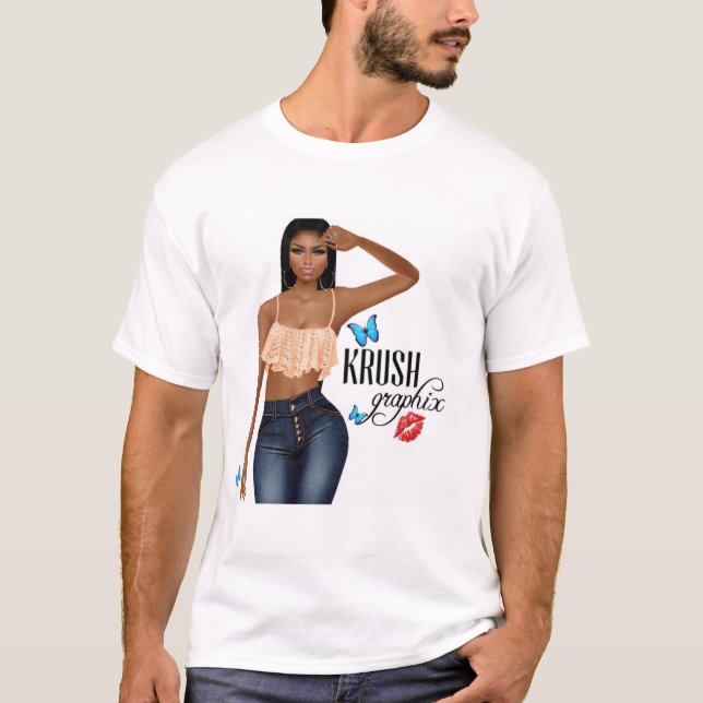 Camiseta Krush Graphix por Ahsek Novel Shirt 7 (Frente)