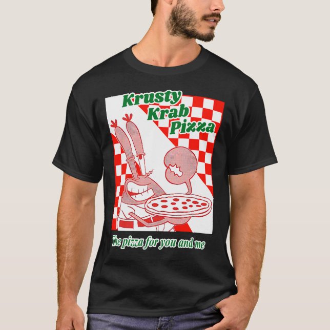 Camiseta Krusty Krab Pizza Essencial T-Shirt (Frente)
