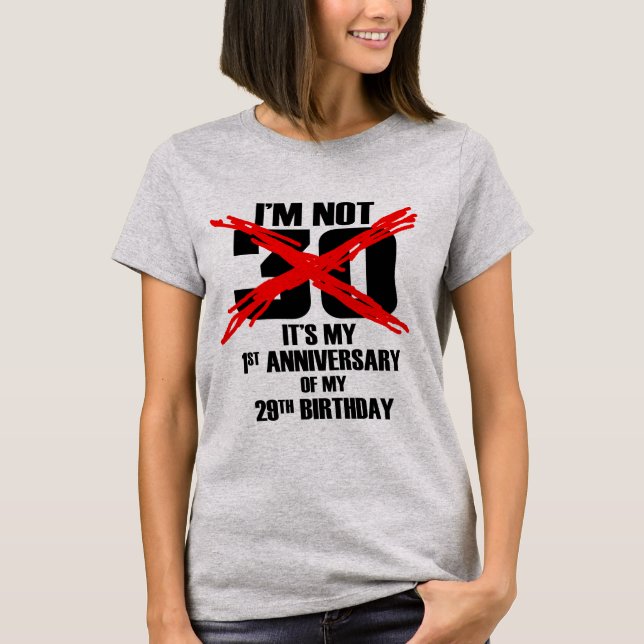 Camiseta KRW Primeiro aniversário do 29.o aniversário do T- (Frente)