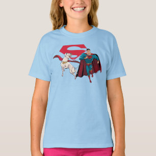 Camiseta Krypto e Superman