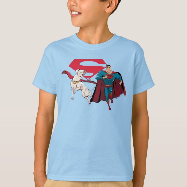 Camiseta Krypto e Superman (Frente)