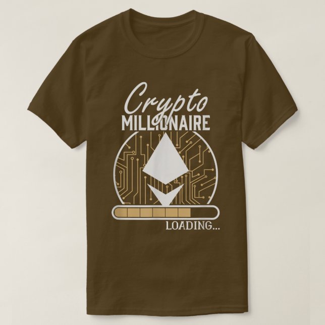 Camiseta Krypto Mining Blockchain Cryptocurrency Ethum M (Frente do Design)
