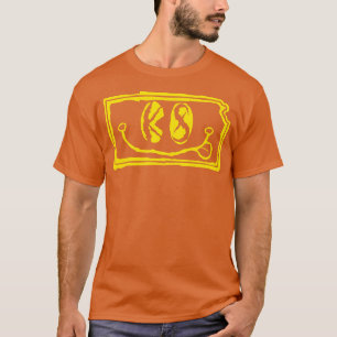 Camiseta KS Eyes Kansas Grunge Sorria Face Amarelo