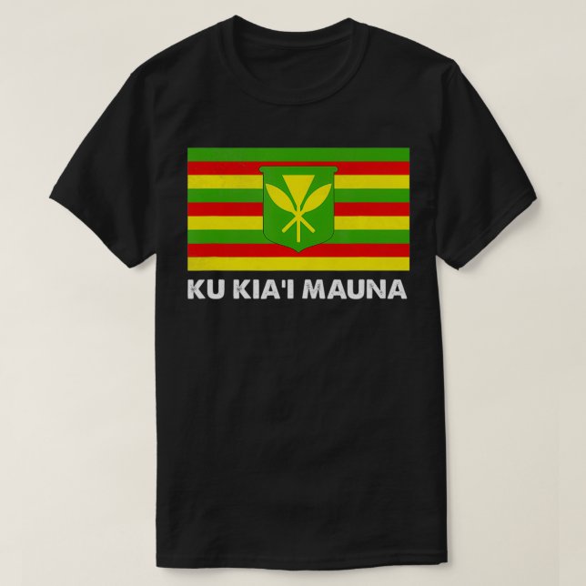 Camiseta Ku Kia Mauna Somos Mauna Kea (Frente do Design)