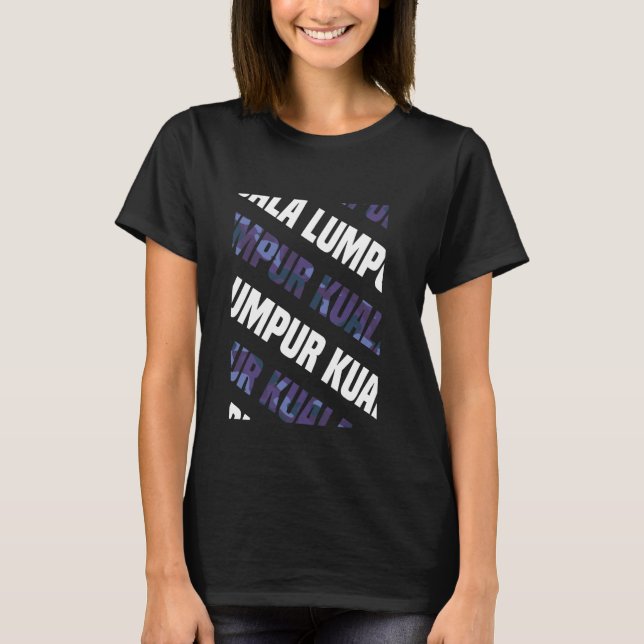 Camiseta Kuala Lumpur Camo Patterno Camouflage (Frente)