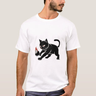 Camiseta Kuching Pickleball Club Manga Cat Design Hoodie