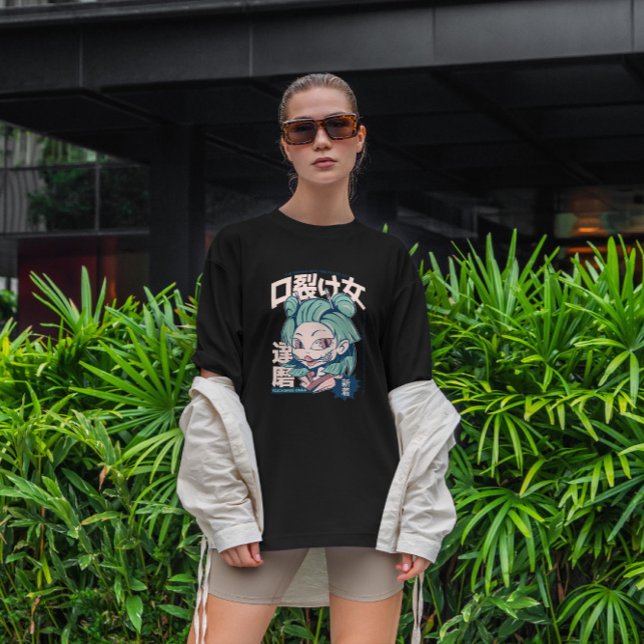 Camiseta Kuchisake Onna Japonês Yokai (Criador carregado)