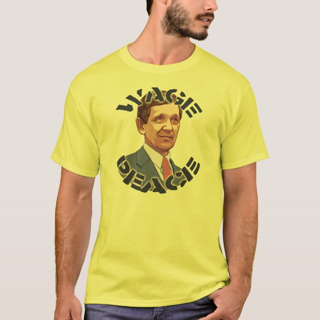 Camiseta Kucinich - paz do salário (Frente)