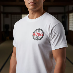 Camiseta Kudo – Emblema Mínimo de Artes Marciais Japonesas