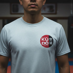 Camiseta Kudo – Emblema Mínimo de Artes Marciais Japonesas