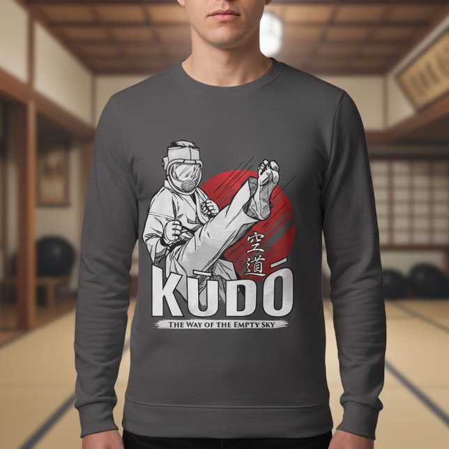 Camiseta Kudo Martial Art - Fighter and Kanji Design (Criador carregado)