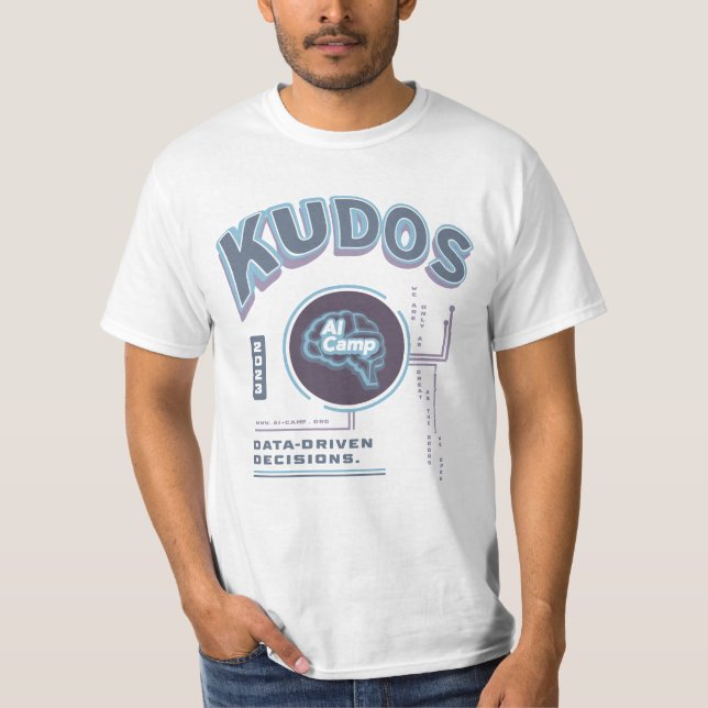 Camiseta KUDOS Themed AI Camp T shirt (Frente)