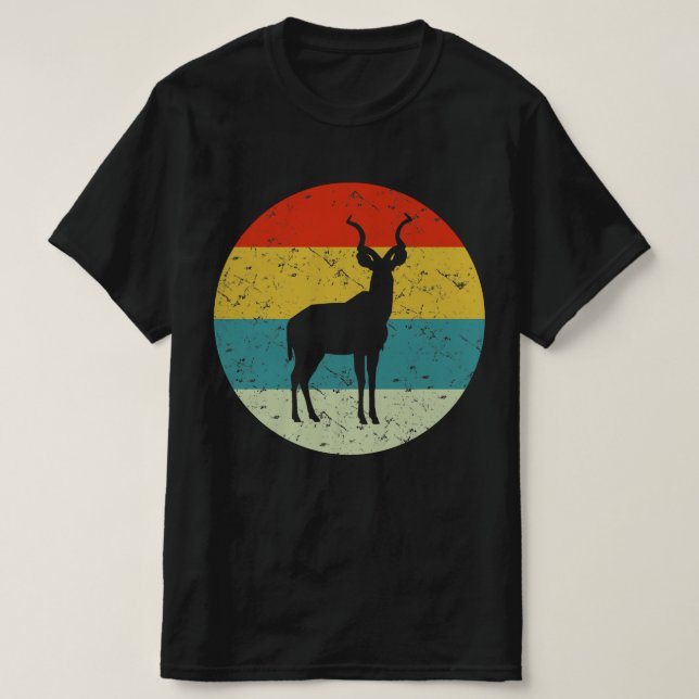 Camiseta kudu retro vintage silhueta 70s (Frente do Design)