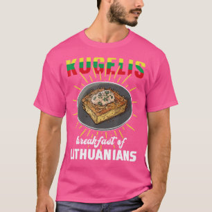 Camiseta Kugelis Breakfast, Lituânia Comida