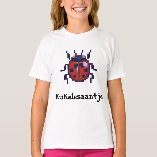 Camiseta Kukelesaantje pixel art (Frente)