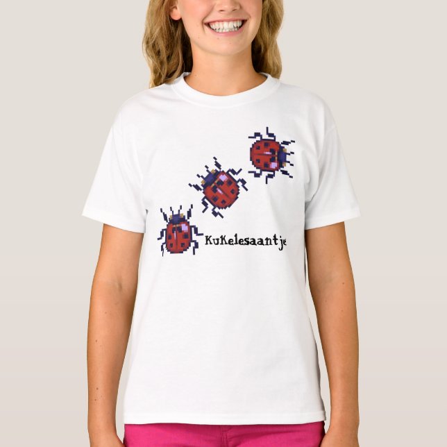 Camiseta Kukelesaantjes pixelart shirt (Frente)