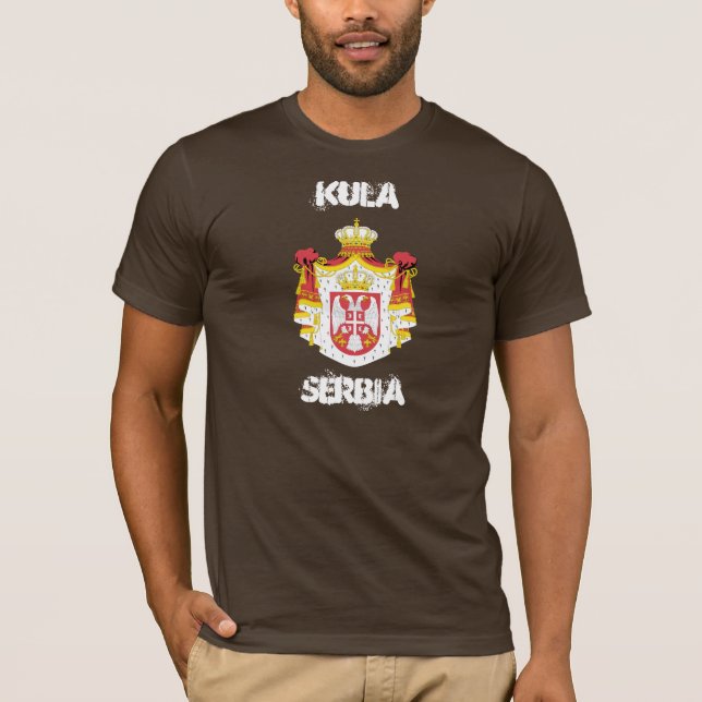 Camiseta Kula, Sérvia com casaco de armas (Frente)