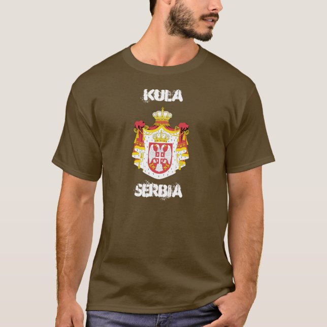 Camiseta Kula, Sérvia com casaco de armas (Frente)