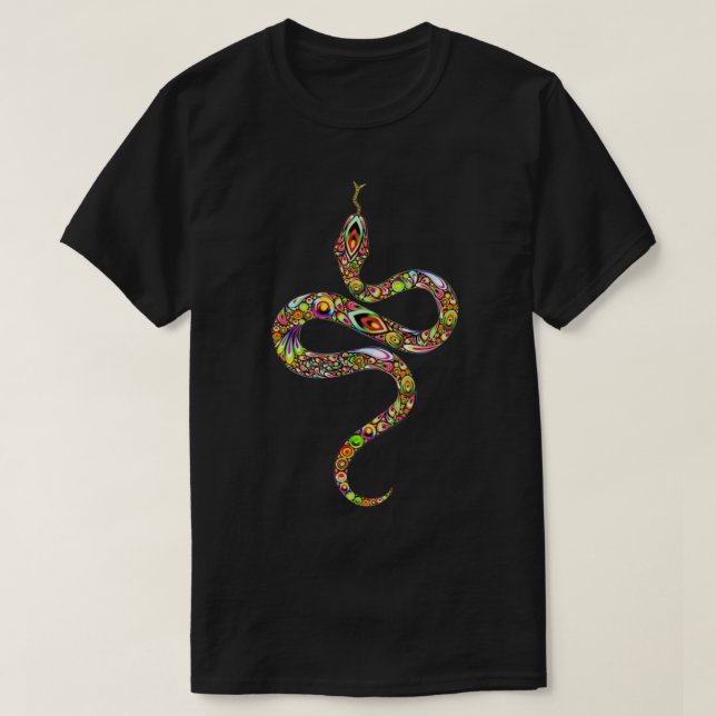 Camiseta Kundalini Yoga Sat Nam Kundalini Snake (Frente do Design)