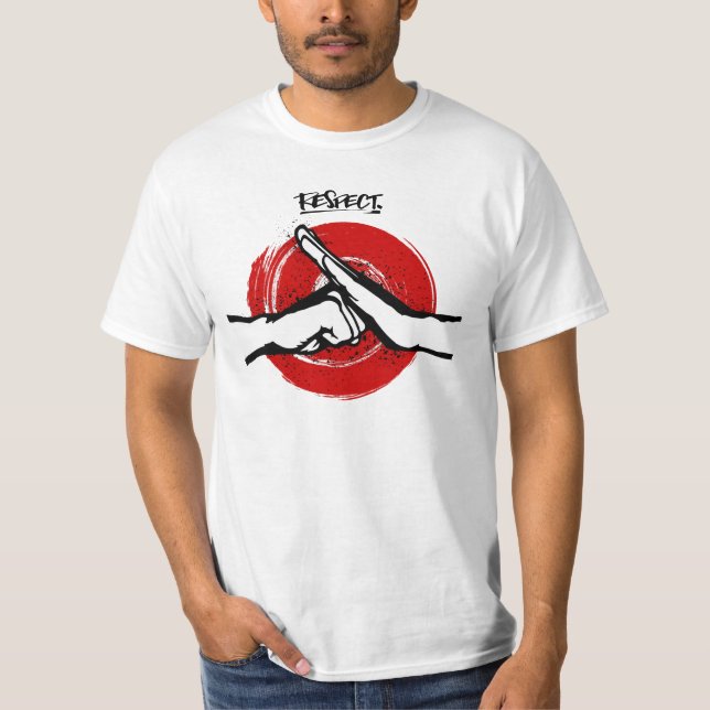 Camiseta Kung Fu - Artes Marciais - Respeito (Frente)