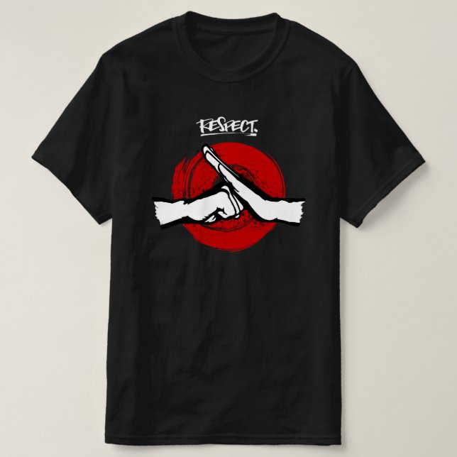 Camiseta Kung Fu - Artes Marciais - Respeito (Frente do Design)