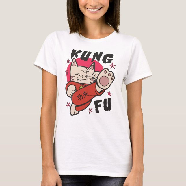 Camiseta Kung Fu Cat (Frente)