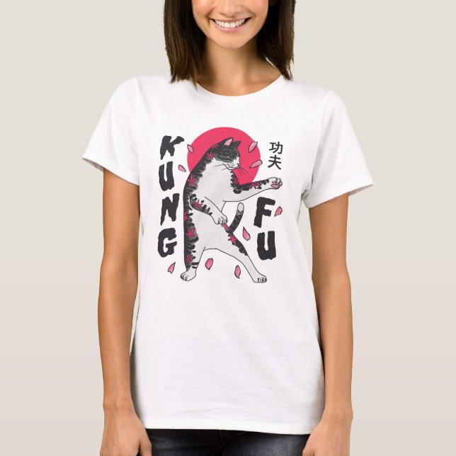 Camiseta Kung Fu Cat (Frente)
