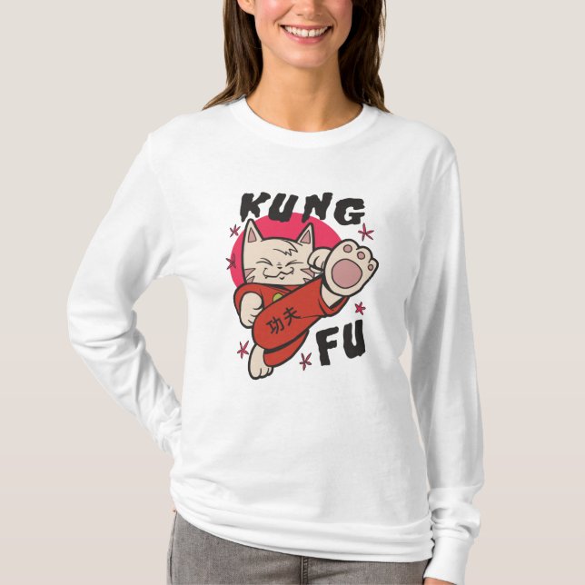 Camiseta Kung Fu Cat (Frente)
