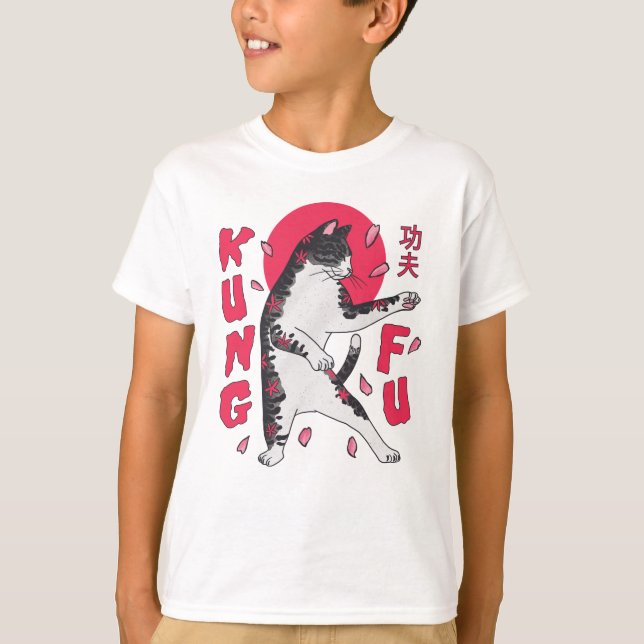 Camiseta Kung Fu Cat (Frente)