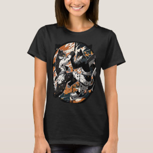 Camiseta Kung Fu Cat Luta Gato Jitsu no Ar