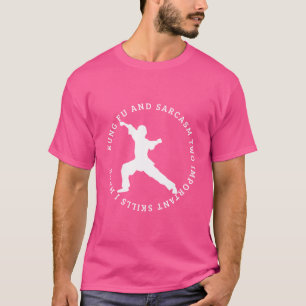 Camiseta Kung Fu E Sarcasm Funny Kung Fu