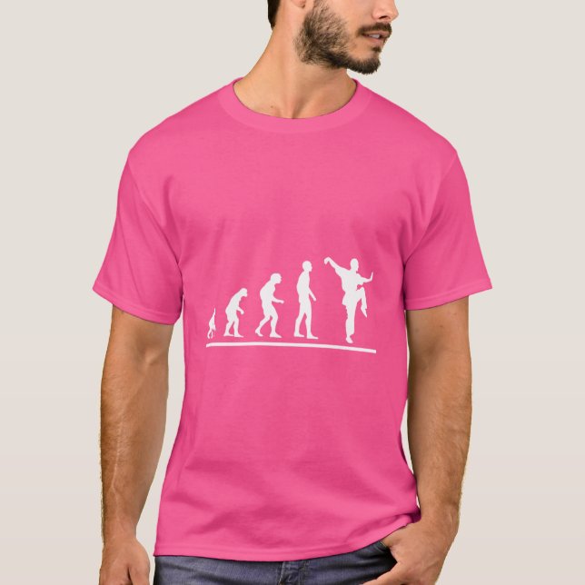 Camiseta Kung Fu Evolution Men Funny Kung Fu (Frente)
