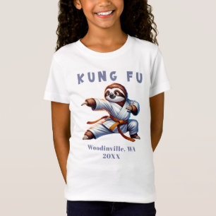 Camiseta Kung Fu Marcial Artes Personalizadas Nome Data