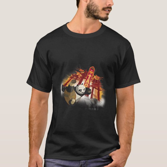 Camiseta Kung Fu Panda O Pao Do Retrato De Tao Po (Frente)