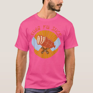 Camiseta Kung Fu Slice Funny Cook Cozinhar Chef Asiático Bu