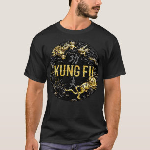 Camiseta Kung Fu Tiger and Dragon Battle