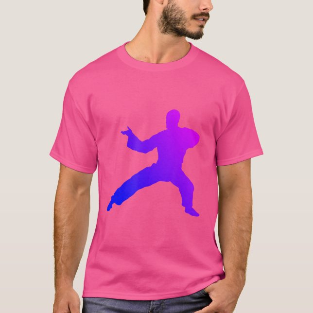 Camiseta Kungfu Wushu Artes Marciais Homens Kung Fu (Frente)