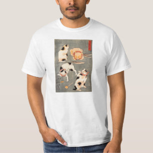 Camiseta Kuniyoshi quatro gatos