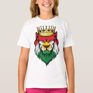 Camiseta Kurdistan Lion King Flag